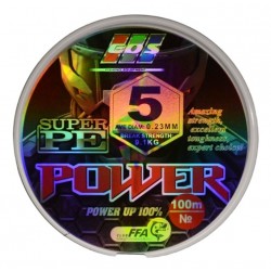 Шнур рибальський, EOS Power Super PE, 100м, перетин 0,23мм